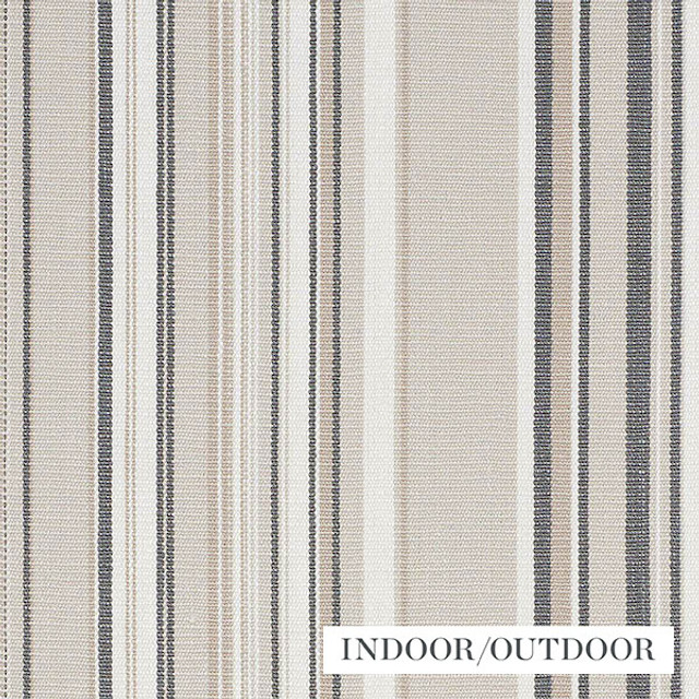 Schumacher Fabric Ponderosa Stripe Natural 76631 Indooroutdoor-Linen 96% Linen, 4% Acrylic Martindale 16,000 Horizontal: 14 and Vertical: - 56.875 - My Fabric Connection -