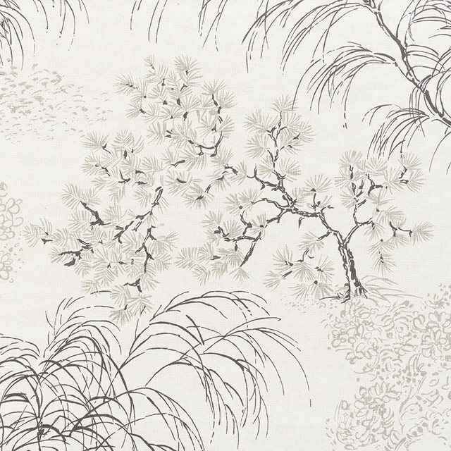 Schumacher Fabric Mori Neutral 177021 Mingei 55% Linen, 45% Cotton Wyzenbeek 15,000 Horizontal: 53.5 and Vertical: 35.5 53.5 - My Fabric Connection -