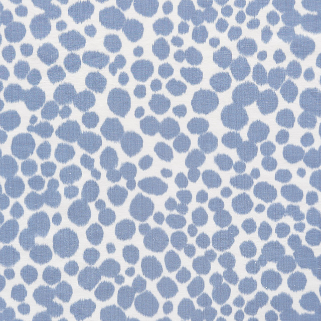 Schumacher Fabric Zoe Blue 73410 Happy-Together 80% Linen, 20% Polyester - Horizontal: 36.25 and Vertical: 14.5 60 - My Fabric Connection -