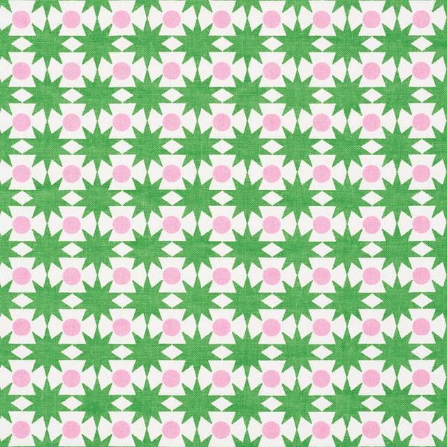 Schumacher Fabric Cosmos Watermelon 177061 Prints-By-Studio-Bon 100% Cotton - Horizontal: 1 and Vertical: 1.25 54 - My Fabric Connection -