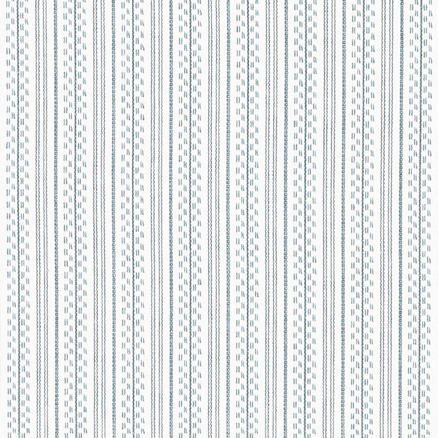 Schumacher Fabric Jack Stripe Sky 71410 Essentials-Stripes-Ii 100% Cotton - Horizontal: 1.125 and Vertical: - 53 - My Fabric Connection -