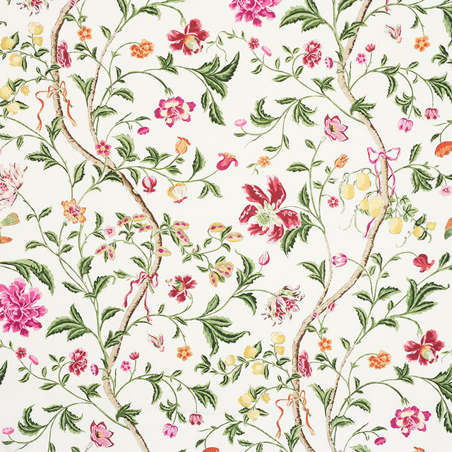 Schumacher Fabric Citronier Fuchsia 176820 Your-New-Favorites 100% Cotton - Horizontal: 27 and Vertical: 73 54.5 - My Fabric Connection -