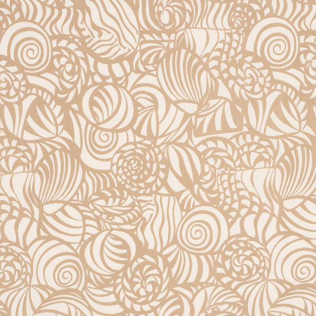 Schumacher Fabric Seashells Sand 176680 Indooroutdoor-Prints-Wovens 100% Acrylic - Horizontal: 26.75 and Vertical: 38 54 - My Fabric Connection -