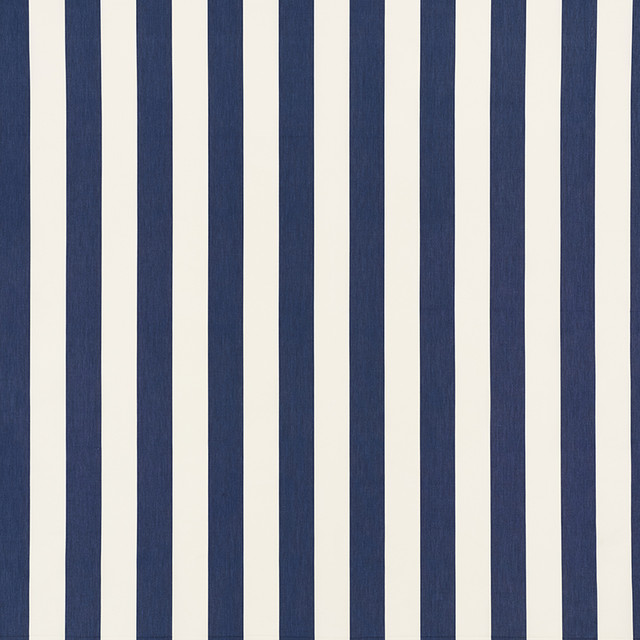 Schumacher Fabric Andy Stripe Navy 71323 Essentials-Classic-Stripes 100% Cotton - Horizontal: 5.5 and Vertical: - 55 - My Fabric Connection -