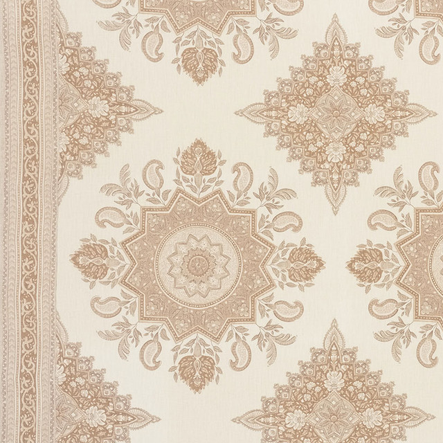 Schumacher Fabric Montecito Medallion Neutral 176480 Mark-D-Sikes 100% Linen - Horizontal: 54 and Vertical: 25.25 54 - My Fabric Connection - Schumacher Fabric Montecito Medallion Neutral 176480 Mark-D-Sikes 100% Linen - Horizontal: 54 and Vertical: 25.25 54 - My Fabric Connection -