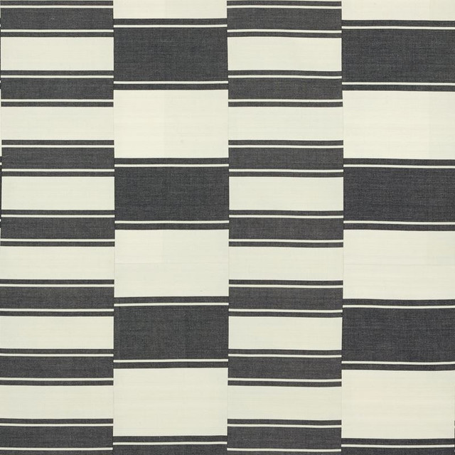 Schumacher Fabric Nomad Black 69980 Tribal-Chic 100% Cotton - Horizontal: 17.625 and Vertical: 11 53-1/2 - My Fabric Connection -