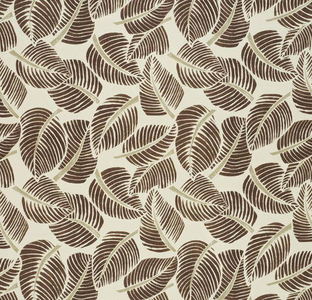 Schumacher Fabric Costa Rica Chocolate 176192 Good-Vibrations 100% Cotton Martindale 20,000 Horizontal: 55 and Vertical: 47 55 - My Fabric Connection -