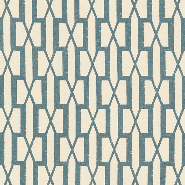 Schumacher Fabric Belvedere Peacock Blue 176115 Veere-Grenney 100% Linen Martindale 25,000 Horizontal: 2.875 and Vertical: 4 53.5 - My Fabric Connection - Schumacher Fabric Belvedere Peacock Blue 176115 Veere-Grenney 100% Linen Martindale 25,000 Horizontal: 2.875 and Vertical: 4 53.5 - My Fabric Connection -