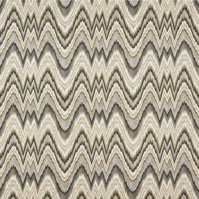 Schumacher Fabric Valkyrie Flame Stitch Shale 68941 125TH-ANNIVERSARY 100% Cotton Wyzenbeek 12,000 Horizontal: 13.5 and Vertical: 12.25 54 - My Fabric Connection -