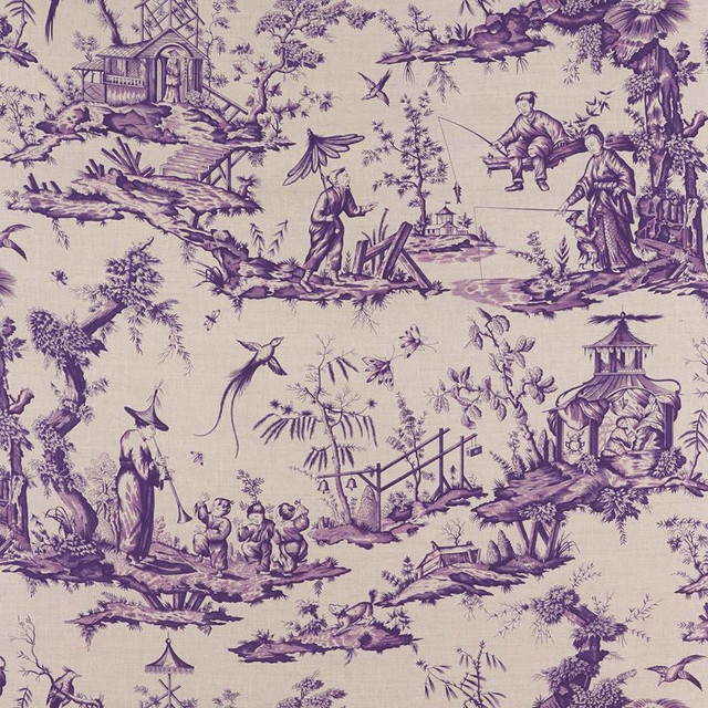 Schumacher Fabric Shengyou Toile Iris 175801 Schumacher-Classics 57% Linen, 43% Cotton - Horizontal: 44 and Vertical: 47 44 - My Fabric Connection - Schumacher Fabric Shengyou Toile Iris 175801 Schumacher-Classics 57% Linen, 43% Cotton - Horizontal: 44 and Vertical: 47 44 - My Fabric Connection -