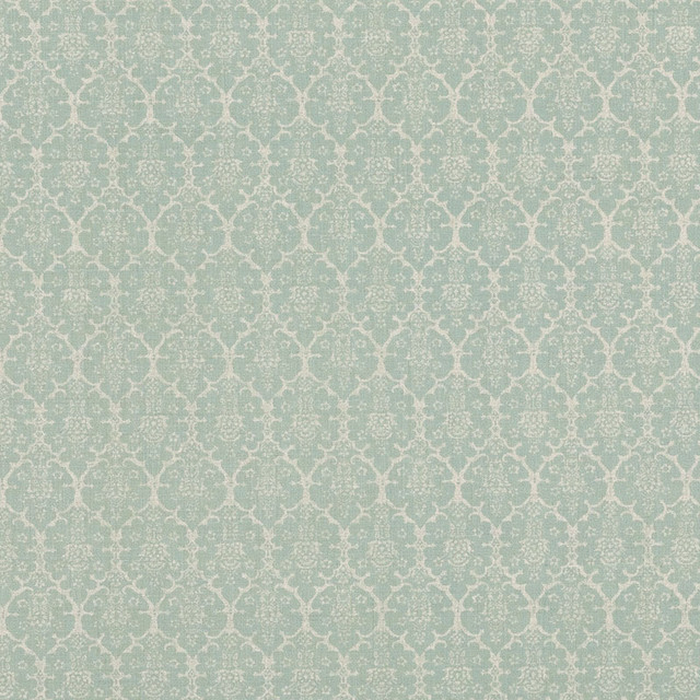 Schumacher Fabric Burley Aqua BURL003 Veere-Grenney 100% Linen Martindale 25,000 Horizontal: 2.5 and Vertical: 4.25 53 - My Fabric Connection -