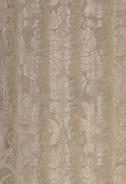 Schumacher Fabric Zelda Damask Pewter 66840 COLLECTION-NAME-TBA-66840 36% Linen, 26% Viscose, 20% Acetate, 18% Silk Martindale 10,000 Horizontal: 25.5 and Vertical: 28 51 - My Fabric Connection -