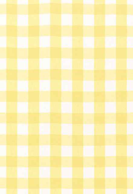 Schumacher Fabric Key West Check Sunflower 68013 Calypso 100% Linen Martindale 8,000 Horizontal: 4.125 and Vertical: 4.125 54 - My Fabric Connection -
