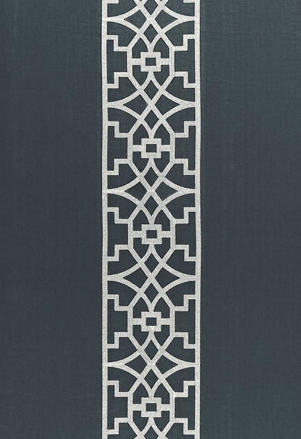 Schumacher Fabric Don't Fret Bleu Marine 66181 Mary-McDonald 73% Linen, 27% Viscose Martindale 6,000 Horizontal: 27 and Vertical: 7.75 55 - My Fabric Connection -