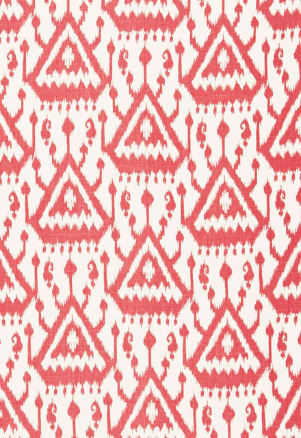 Schumacher Fabric Vientiane Ikat Coral 175020 Print-Happy 100% Linen - Horizontal: 6.75 and Vertical: 12.625 54 - My Fabric Connection - Schumacher Fabric Vientiane Ikat Coral 175020 Print-Happy 100% Linen - Horizontal: 6.75 and Vertical: 12.625 54 - My Fabric Connection -