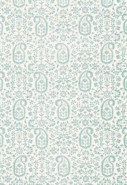 Schumacher Fabric Kalika Paisley Print Aquamarine 174862 Chroma 100% Linen - Horizontal: 18 and Vertical: 12 54 - My Fabric Connection - Schumacher Fabric Kalika Paisley Print Aquamarine 174862 Chroma 100% Linen - Horizontal: 18 and Vertical: 12 54 - My Fabric Connection -