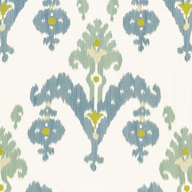 Schumacher Fabric Raja Embroidery Sky 65811 Ottoman Chic 25.0" - My Fabric Connection - Schumacher Fabric Raja Embroidery Sky 65811 Ottoman Chic 25.0" - My Fabric Connection -
