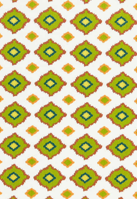 Schumacher Fabric Sikar Embroidery Citrus 65780 Martyn-Lawrence-Bullard 61% Linen, 39% Cotton Martindale 12,000 Horizontal: 5.75 and Vertical: 5 52 - My Fabric Connection -
