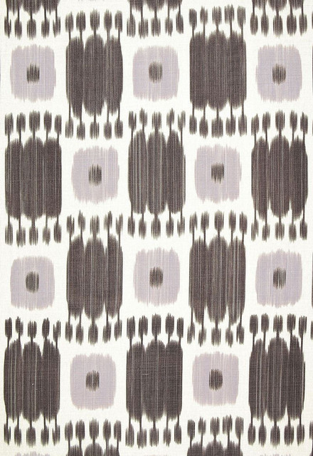 Schumacher Fabric Kandira Ash 174400 Ikat-Collection 100% Linen - Horizontal: 9 and Vertical: 29.5 53 - My Fabric Connection -