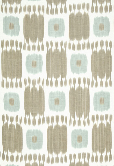 Schumacher Fabric Kandira Greige 174401 Ikat-Collection 100% Linen - Horizontal: 9 and Vertical: 29.5 53 - My Fabric Connection -