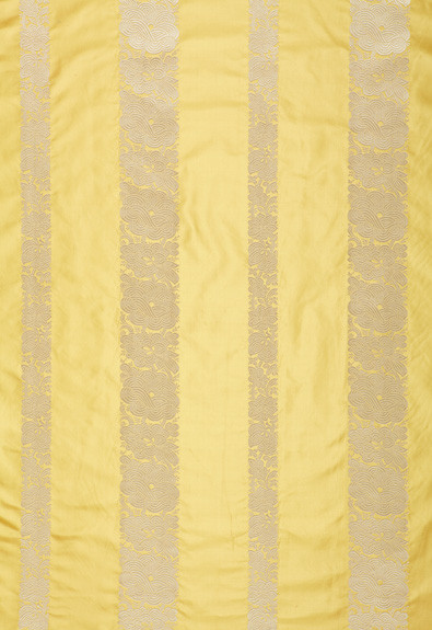 Schumacher Fabric Mandarin Silk Stripe Sunlight 64430 COLLECTION-NAME-TBA-64430 100% Silk Martindale 3,000 Horizontal: 13.375 and Vertical: 5.375 54 - My Fabric Connection -