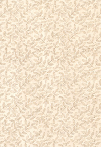 Schumacher Fabric Manor Leaf Embroidery Ecru 62360 Chroma 46% Silk, 37% Viscose, 17% Polyester - Horizontal: 6.125 and Vertical: 3 52.625 - My Fabric Connection -