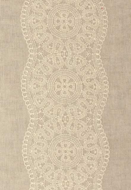 Schumacher Fabric Alencon Natural 55421 Couture 90% Linen, 10% Cotton - Horizontal: 18 and Vertical: 6.375 54 - My Fabric Connection - Schumacher Fabric Alencon Natural 55421 Couture 90% Linen, 10% Cotton - Horizontal: 18 and Vertical: 6.375 54 - My Fabric Connection -