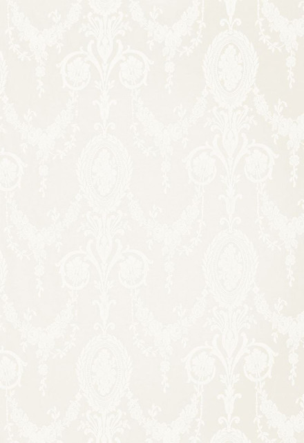 Schumacher Fabric Jacquard Madras Ivory 32645 Radiance-Sheers 100% Cotton - Horizontal: 22 and Vertical: 18.5 68 - My Fabric Connection -