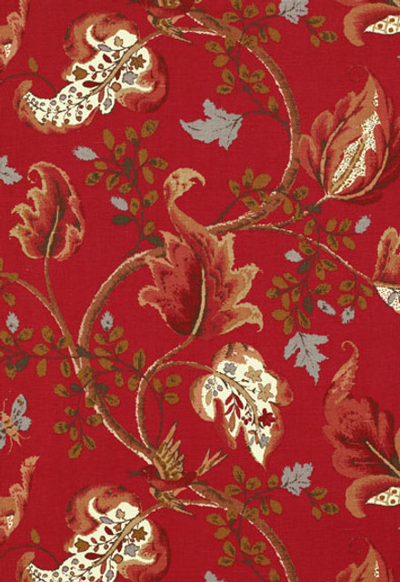 Schumacher Fabric Fox Hollow Tomato and Brass 2639646 Classic-Prints 59% Linen, 41% Cotton - Horizontal: 26.625 and Vertical: 27 56 - My Fabric Connection - Schumacher Fabric Fox Hollow Tomato and Brass 2639646 Classic-Prints 59% Linen, 41% Cotton - Horizontal: 26.625 and Vertical: 27 56 - My Fabric Connection -