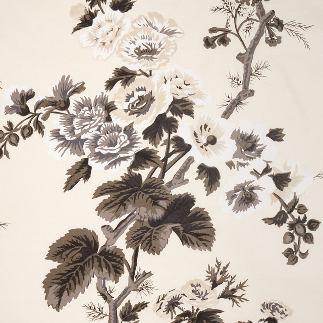 Schumacher Fabric Pyne Hollyhock Charcoal 174450 Schumacher Classics 26.5" - My Fabric Connection - Schumacher Fabric Pyne Hollyhock Charcoal 174450 Schumacher Classics 26.5" - My Fabric Connection -