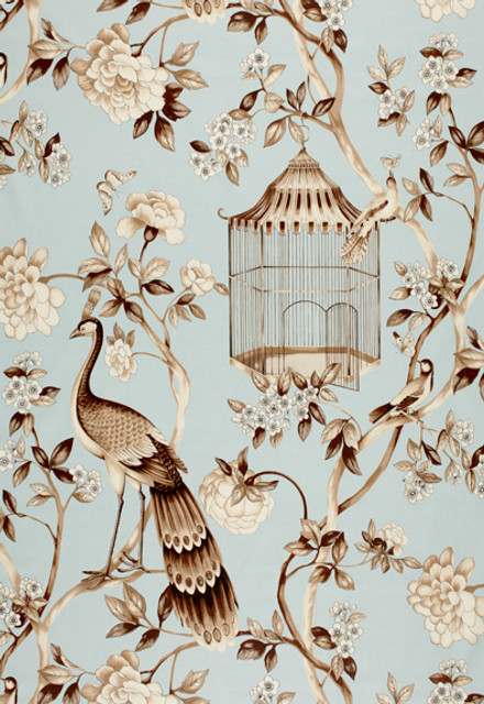 Schumacher Fabric Oiseaux Et Fleurs Mineral 173440 COLLECTION-NAME-TBA-173440 100% Cotton - Horizontal: 27 and Vertical: 36 54 - My Fabric Connection - Schumacher Fabric Oiseaux Et Fleurs Mineral 173440 COLLECTION-NAME-TBA-173440 100% Cotton - Horizontal: 27 and Vertical: 36 54 - My Fabric Connection -