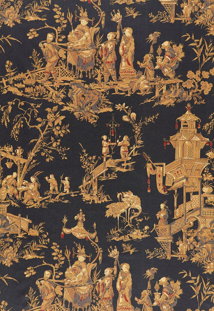 Schumacher Fabric Chinois Charcoal 168274 Schumacher-Classics 100% Cotton - Horizontal: 27 and Vertical: 28.5 54 - My Fabric Connection - Schumacher Fabric Chinois Charcoal 168274 Schumacher-Classics 100% Cotton - Horizontal: 27 and Vertical: 28.5 54 - My Fabric Connection -