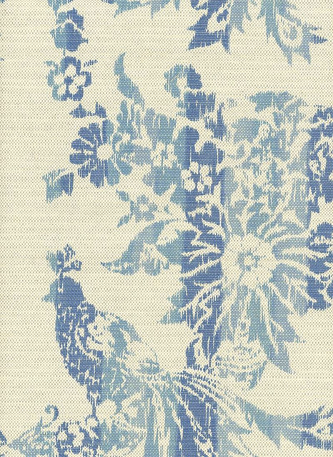 Schumacher Fabric Cooper House Ikat Indigo 1308000 Classic-Prints 63% Cotton, 37% Linen - Horizontal: 27 and Vertical: 36 54 - My Fabric Connection -