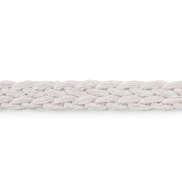 Schumacher Fabric Braided Linen Tape Narrow Ivory 76275 Free-Spirit 100% Linen - Horizontal: 3/8- and Vertical: - 43467 - My Fabric Connection -