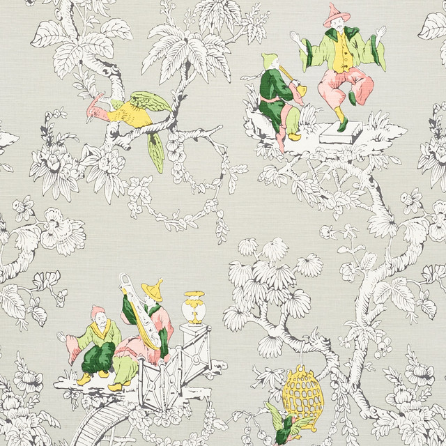 Schumacher Fabric Chinoiserie Moderne Soft Grey 177421 Schumacher-Classics 55% Linen, 45% Cotton Wyzenbeek 15,000 Horizontal: 27 and Vertical: 35.75 54 - My Fabric Connection - Schumacher Fabric Chinoiserie Moderne Soft Grey 177421 Schumacher-Classics 55% Linen, 45% Cotton Wyzenbeek 15,000 Horizontal: 27 and Vertical: 35.75 54 - My Fabric Connection -