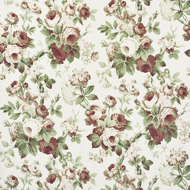 Schumacher Fabric Nancy Grisaille 177201 Vogue-Living 100% Cotton - Horizontal: 25 and Vertical: 41 52.5 - My Fabric Connection -