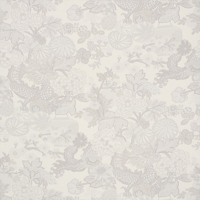 Schumacher Fabric Chiang Mai Dragon Limestone 173278 Exuberant-Prints 100% Linen - Horizontal: 27 and Vertical: 45.5 54 - My Fabric Connection - Schumacher Fabric Chiang Mai Dragon Limestone 173278 Exuberant-Prints 100% Linen - Horizontal: 27 and Vertical: 45.5 54 - My Fabric Connection -