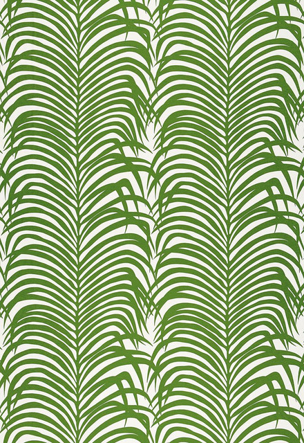 Schumacher Fabric Zebra Palm Jungle 174871 Good-Vibrations 55% Linen, 45% Cotton - Horizontal: 27 and Vertical: 35 54 - My Fabric Connection -