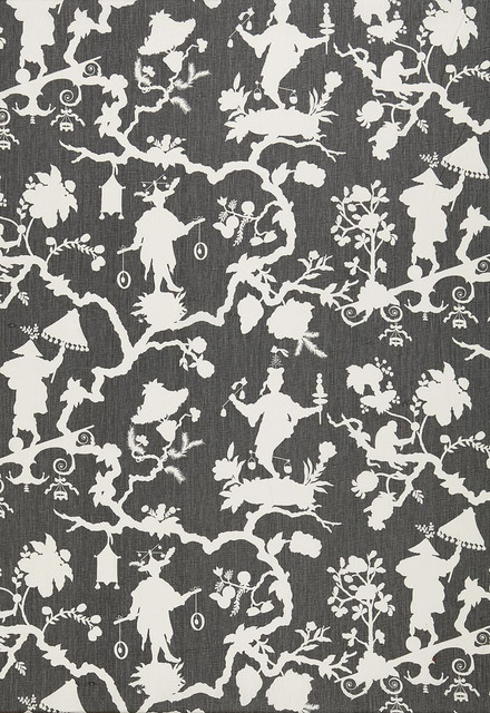 Schumacher Fabric Shantung Silhouette Print Smoke 174581 Exuberant-Prints 100% Linen - Horizontal: 27 and Vertical: 25.25 54 - My Fabric Connection - Schumacher Fabric Shantung Silhouette Print Smoke 174581 Exuberant-Prints 100% Linen - Horizontal: 27 and Vertical: 25.25 54 - My Fabric Connection -