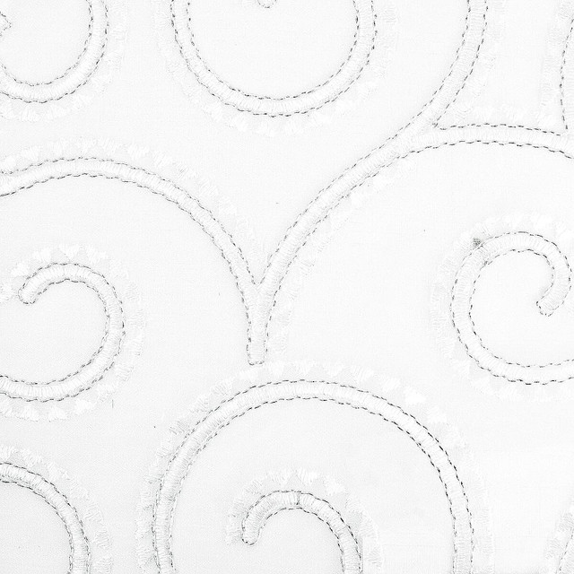 Stout Fabric Rapport 1 Ice Color My Window Frost/Alabaster 100% Polyester Polyester Embroidery INDIA FLAME RETARDANT-CA BULLETIN 117-SECTION E FLAME RETARDANT-U.F.A.C. CLASS 1 (OR A) Horizontal: 12.75 and Vertical: 6.5 52 in - My Fabric Connection -