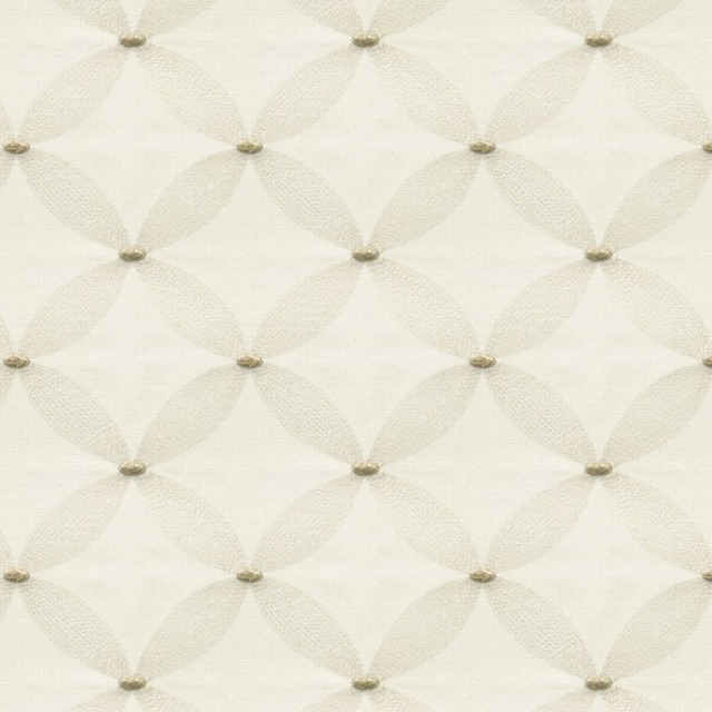 Stout Fabric Wesley 1 Toast Color My Window Embroidery/Snow 100% Polyester Polyester Embroidery INDIA Horizontal: 4.375 and Vertical: 4.75 52 in - My Fabric Connection -