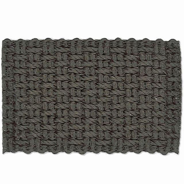 Stout Trim Marden 4 Charcoal New World Tapes & Borders 100% Linen ITALY Horizontal: 0 and Vertical: 0 1.63 in - My Fabric Connection -