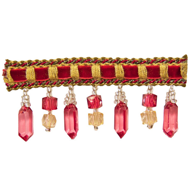 Stout Trim Chagall 9 Berry Enchantment Trim 82% Acrylic 14% Polyester 4% Cotton CHINA Horizontal: 0 and Vertical: 0 0 in - My Fabric Connection -