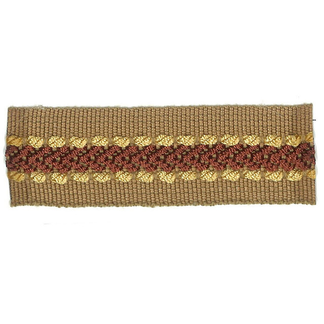 Stout Trim Potter 33 Rosewood Art Of Design Trim-2 Tapes 100% Spun Viscose CHINA Horizontal: 0 and Vertical: 0 1 in - My Fabric Connection -
