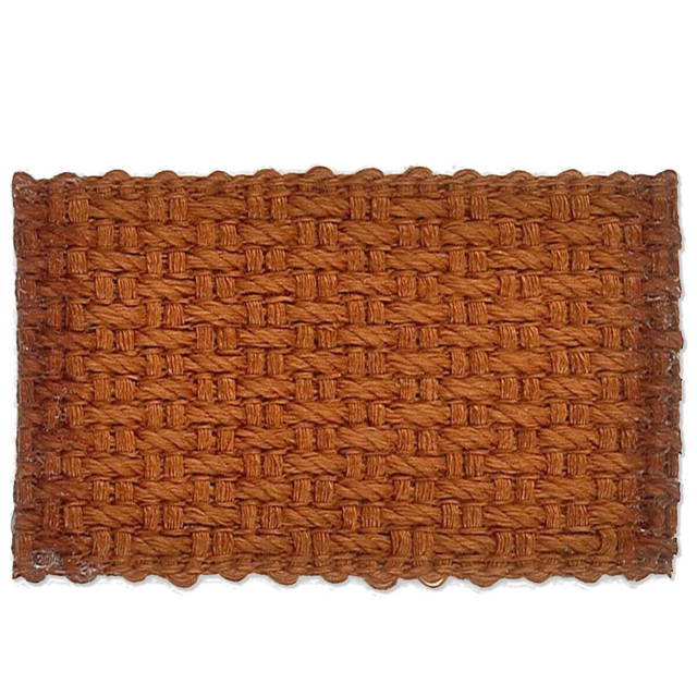 Stout Trim Marden 11 Henna New World Tapes & Borders 100% Linen ITALY Horizontal: 0 and Vertical: 0 1.63 in - My Fabric Connection -