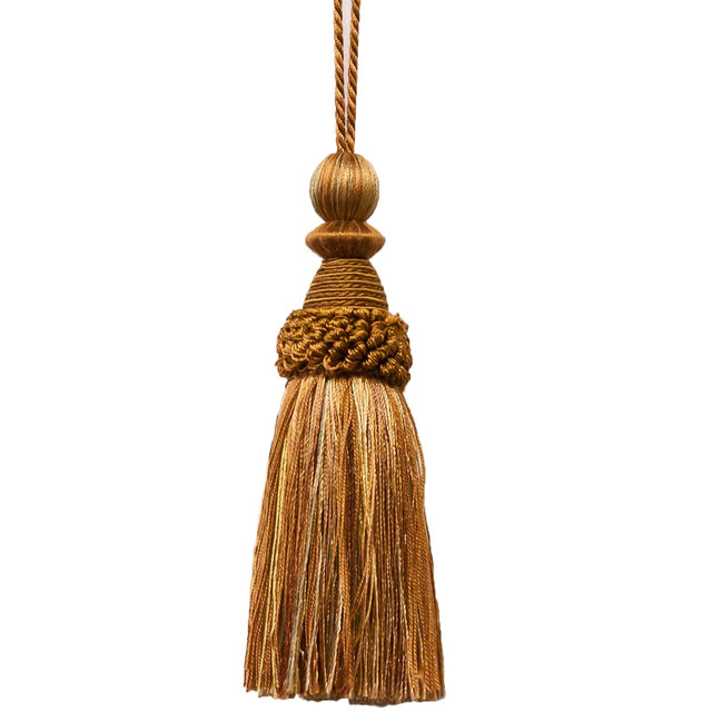 Stout Trim Battersea 37 Nutmeg Art Of Design Trim-2 Tassel Fringe 100% Spun Viscose CHINA Horizontal: 0 and Vertical: 0 5.5 in - My Fabric Connection -