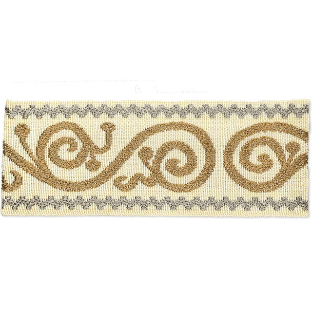 Stout Trim Delilah 5 Sandlewood Harmony Trim 58% Polyester 42% Spun Viscose CHINA Horizontal: 0 and Vertical: 0 2.5 in - My Fabric Connection -