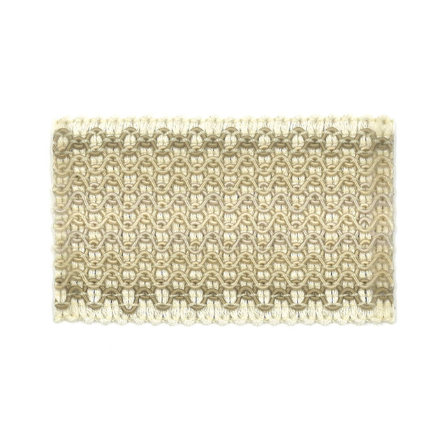 Stout Trim Laminia 1 Oatmeal New World Trim Volume Ii 60% Spun Viscose 16% Polyester 15% Cotton 9% Nylon CHINA Horizontal: 0 and Vertical: 0 2.13 in - My Fabric Connection -