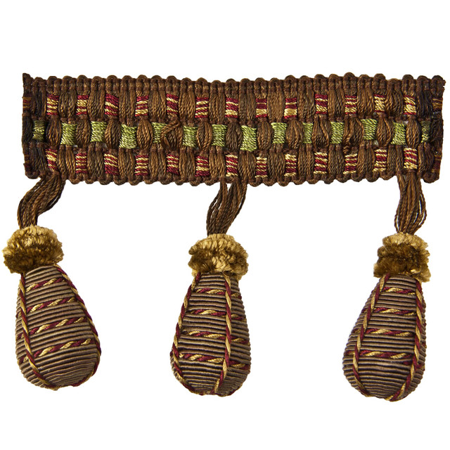 Stout Trim Napoleon 4 Bark Opus Ii Trim 100% Spun Viscose CHINA Horizontal: 0 and Vertical: 0 3 in - My Fabric Connection -