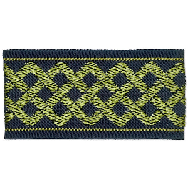 Stout Trim Aiden 2 Ink Harmony Trim 58% Polyester 42% Spun Viscose CHINA Horizontal: 0 and Vertical: 0 2 in - My Fabric Connection -